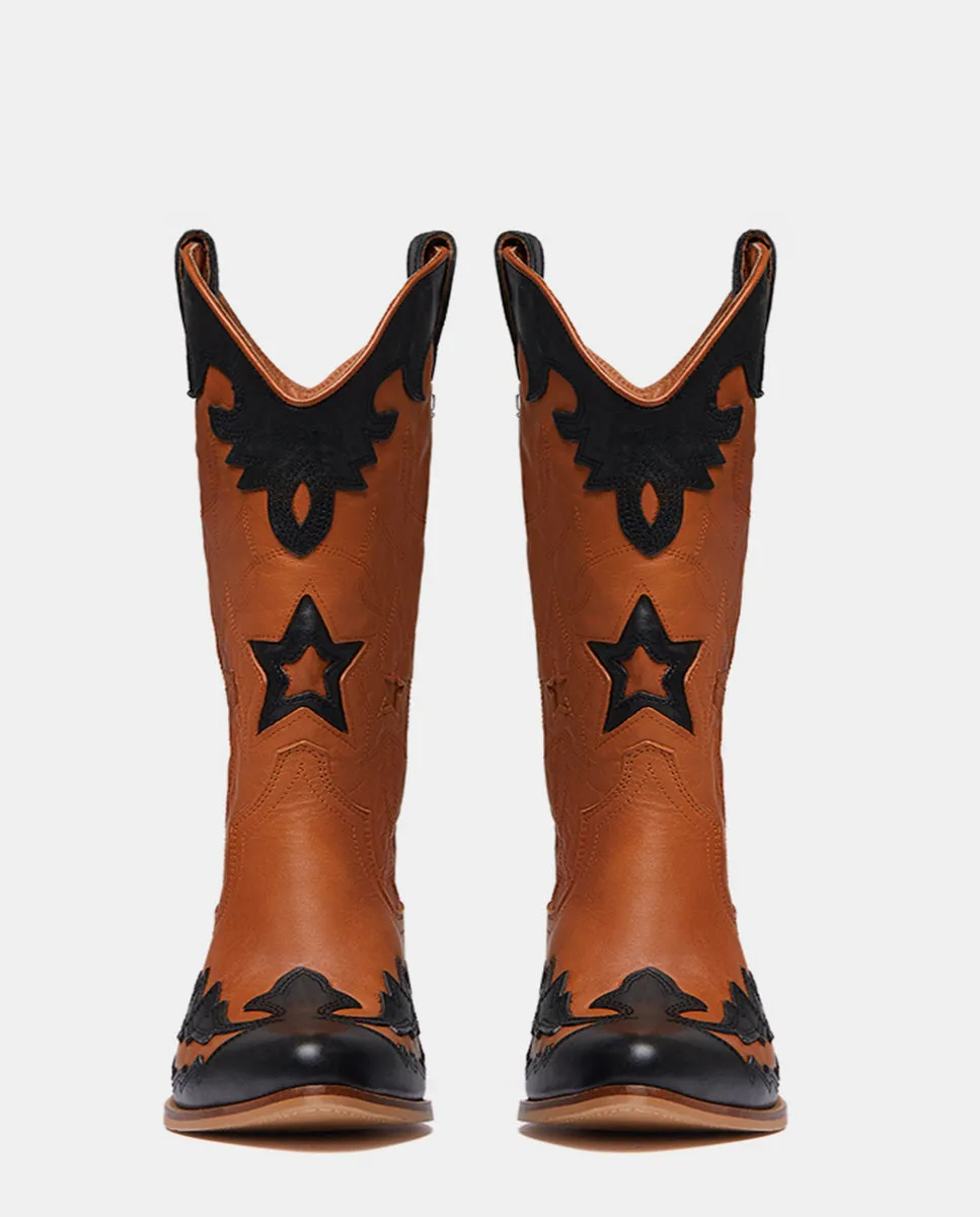 IT BUFFALO COGNAC & BLACK