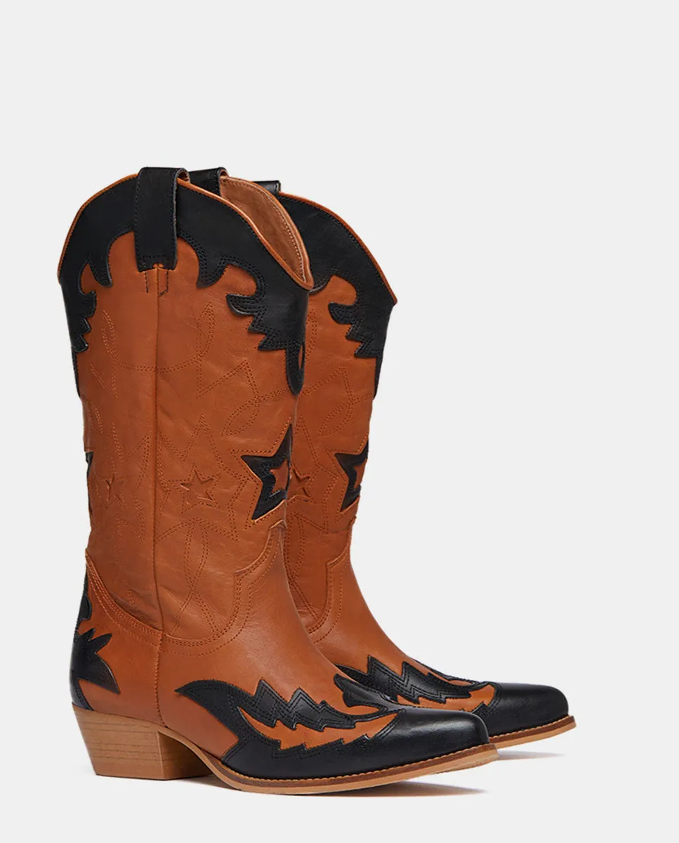 IT BUFFALO COGNAC & BLACK