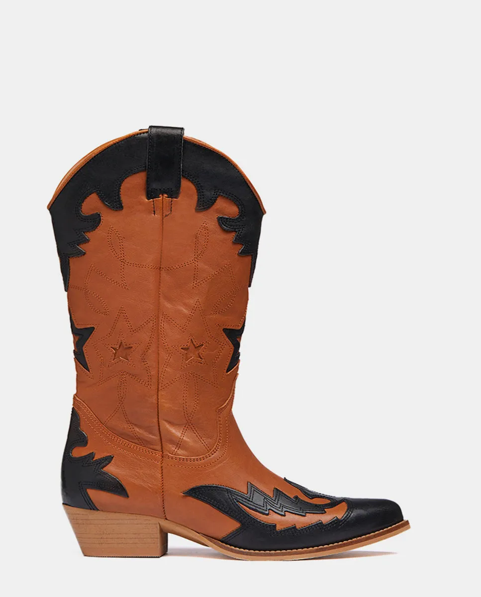 IT BUFFALO COGNAC & BLACK