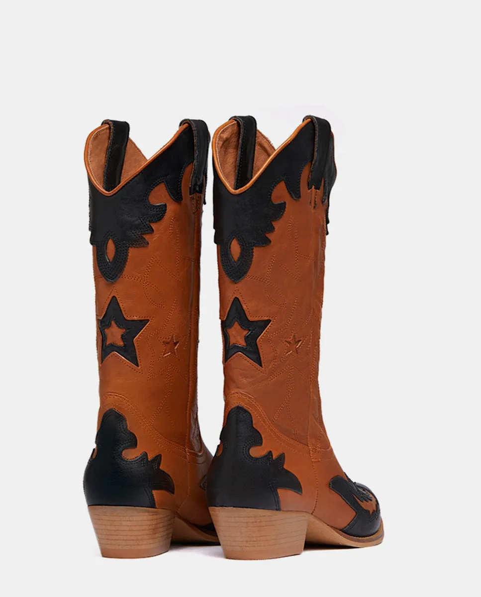 IT BUFFALO COGNAC & BLACK
