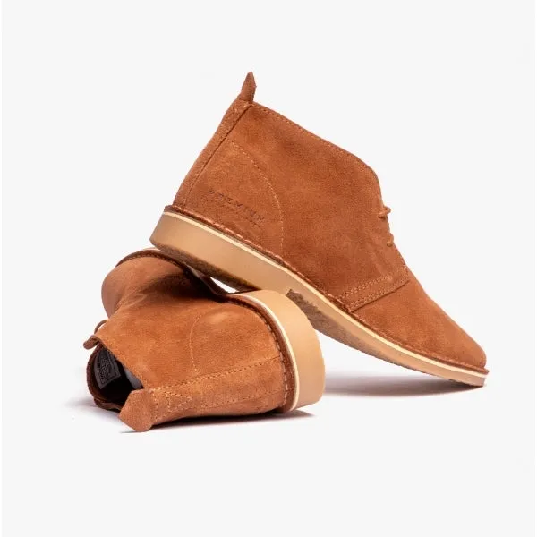 Jack & Jones GOBI Mens Desert Boots Cognac