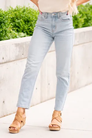 Janie High Rise Ankle Mom Fit