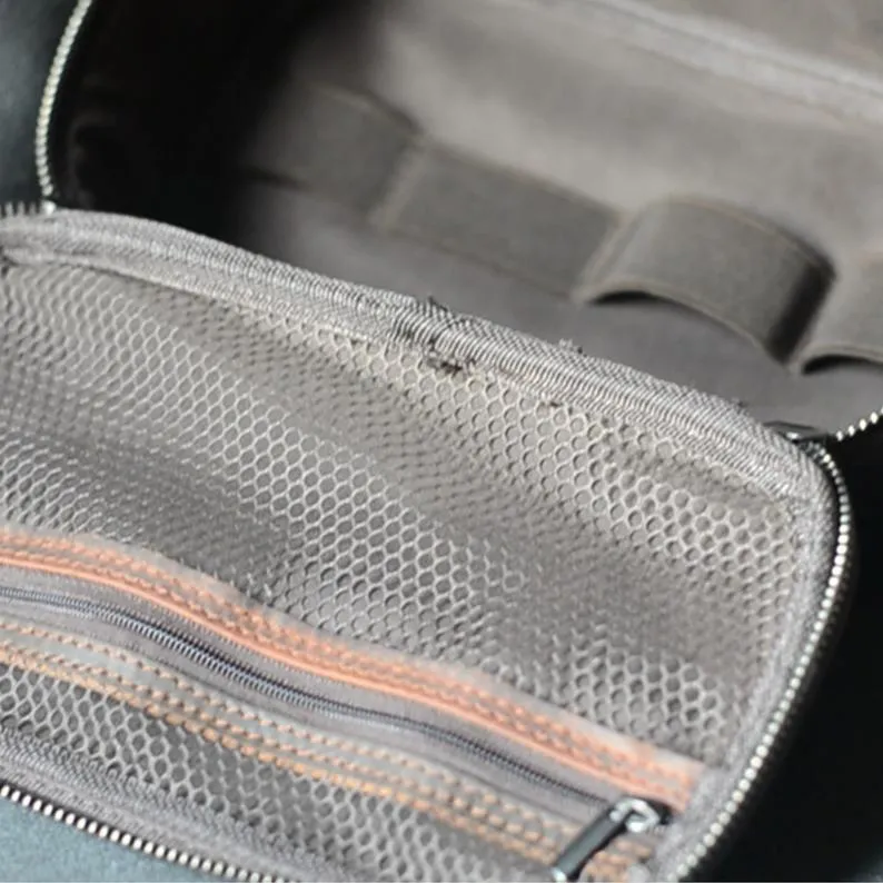 JJNUSA Leather Dopp Kit Personalized Leather Dopp Kit Travel Groomsmen Gift Toiletry Bag Genuine Leather Travel Bag