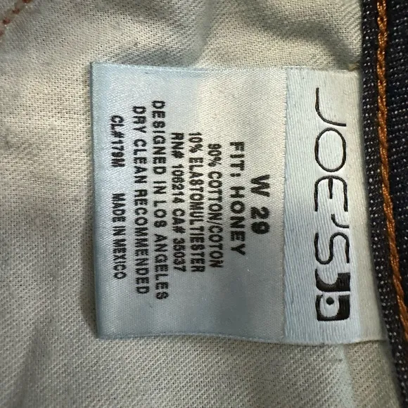 Joe’s bootcut denim, honey fit with Miranda wash.  Worn one time.  Size 29.
