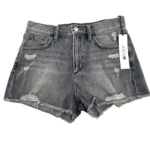 Joe's Womens Gray Denim Distressed Shorts High Rise Vintage Ashen Size 27