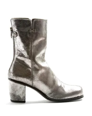 JONI Gunmetal Leather Boots