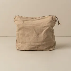 Journey Makeup Canvas Bag / Clay