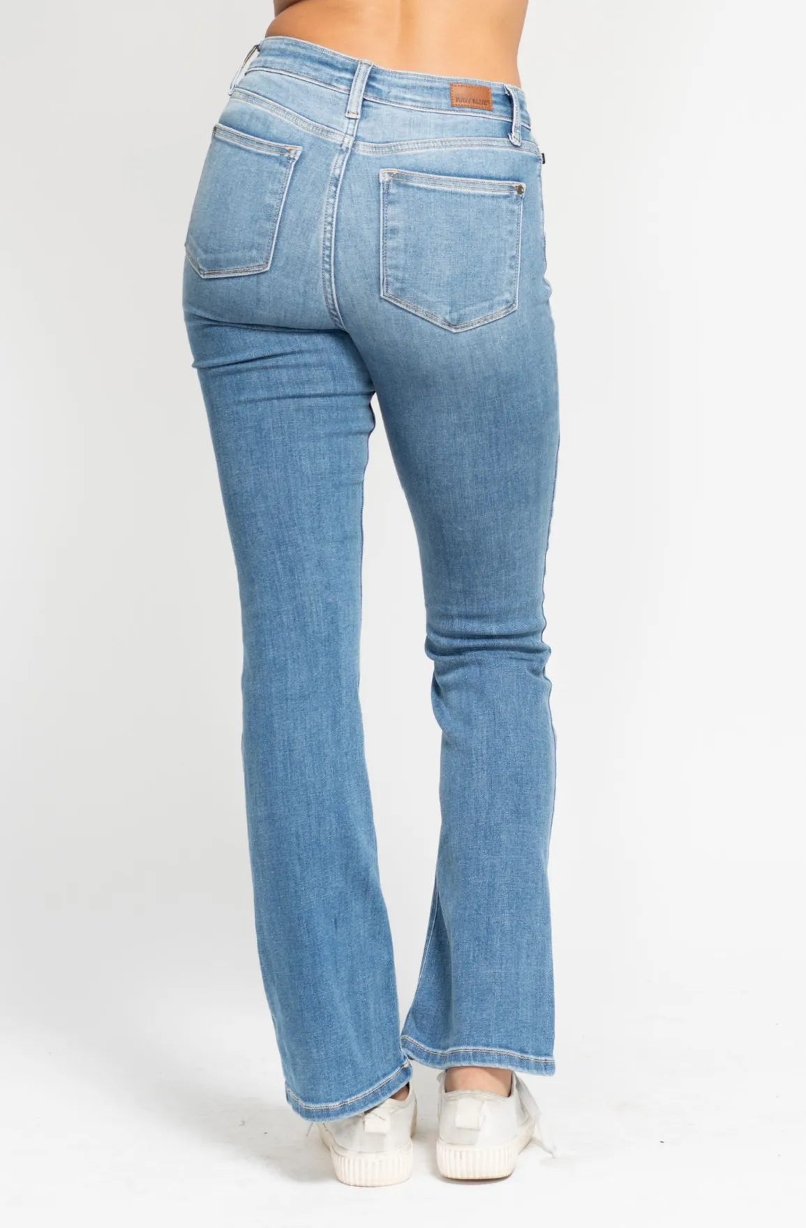 Judy Blue High Waist Contrast Wash Bootcut Jeans