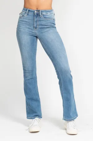 Judy Blue High Waist Contrast Wash Bootcut Jeans