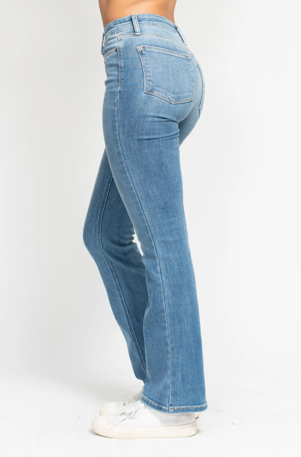 Judy Blue High Waist Contrast Wash Bootcut Jeans