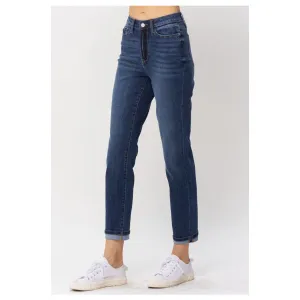 Judy Blue Sustainable Cool Boyfriend Cuffed Denim