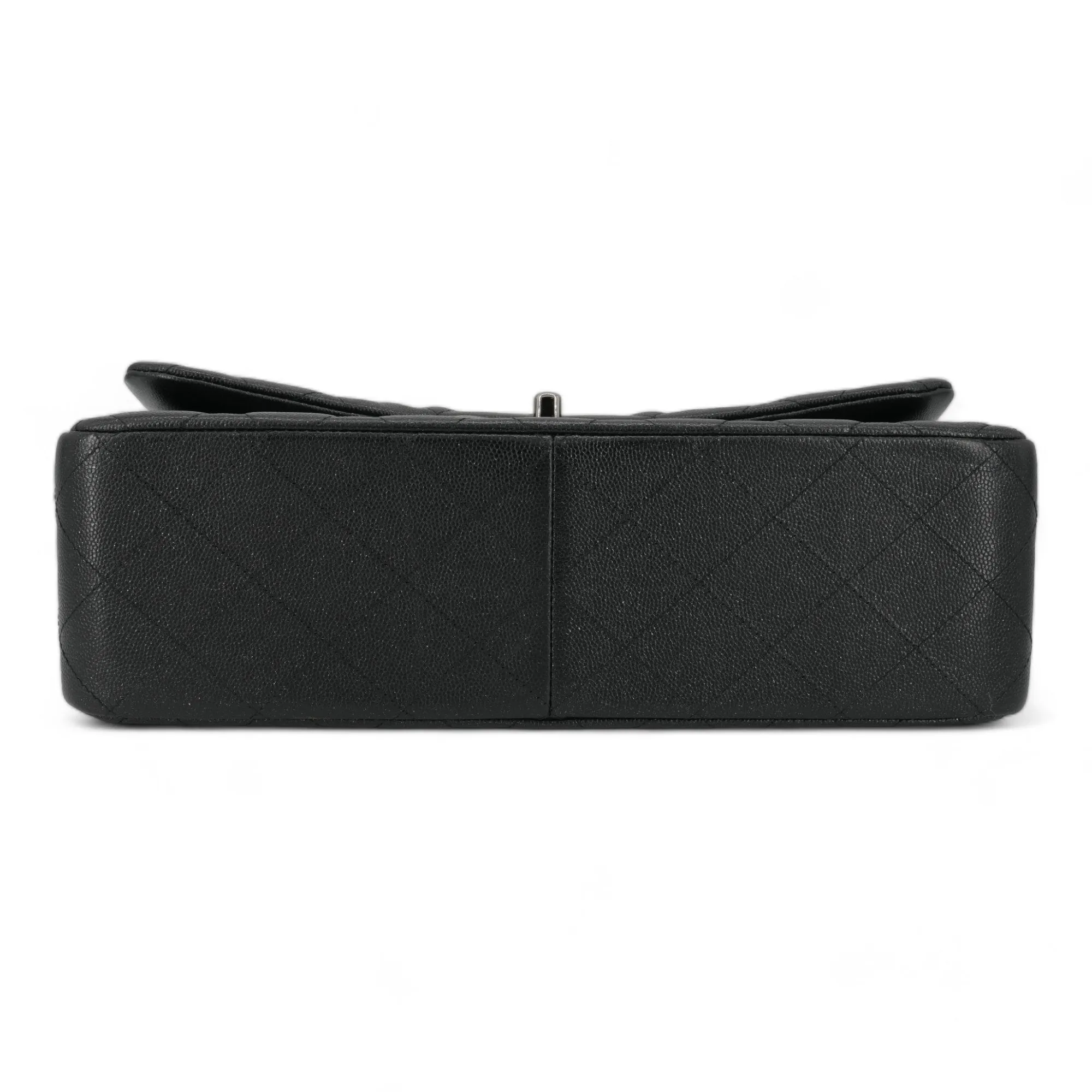 Jumbo Classic Double Flap Bag in 18C Iridescent Black Caviar