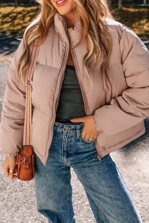 KaleaBoutique Full Zipper Quilted Puffer Jacket