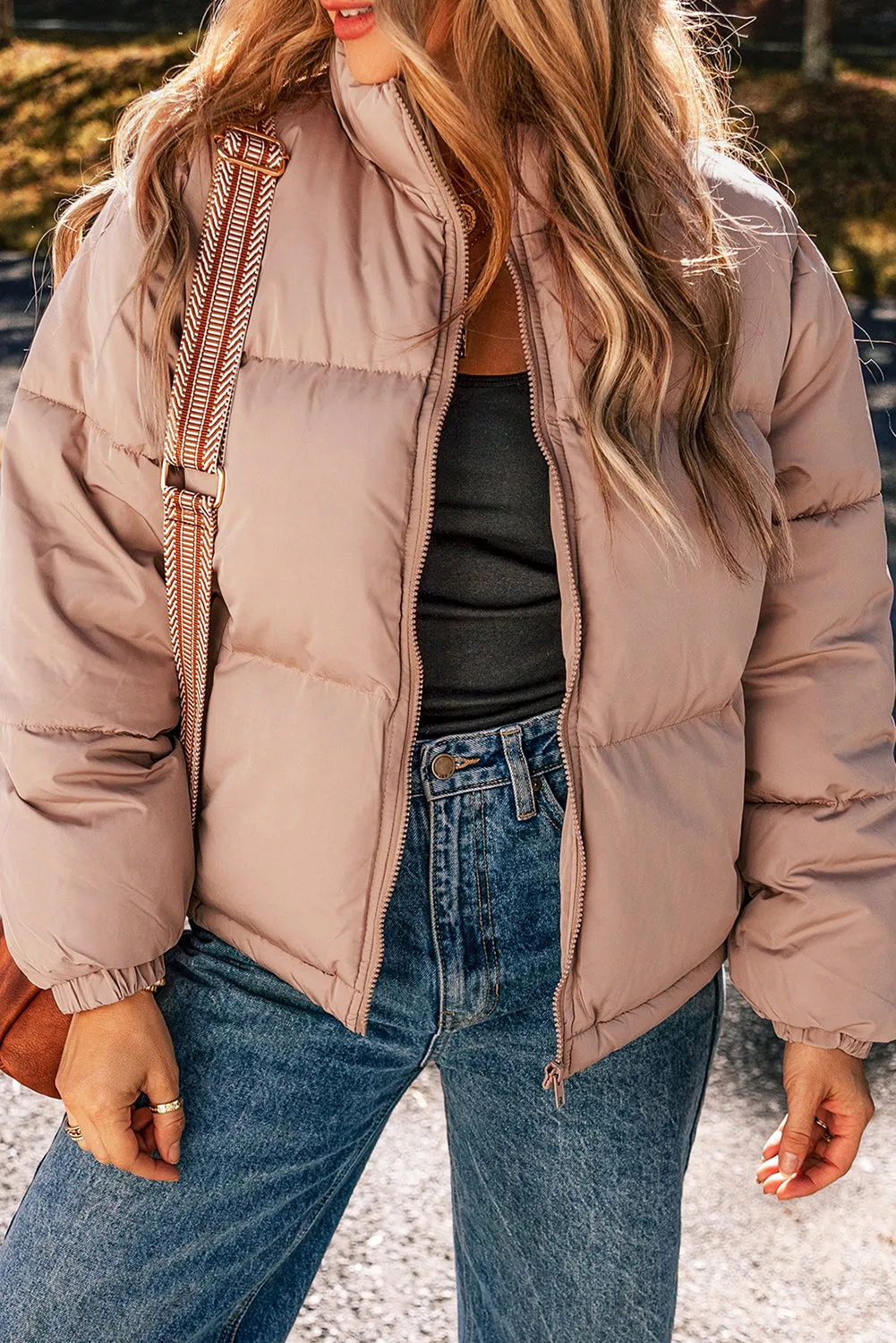 KaleaBoutique Full Zipper Quilted Puffer Jacket