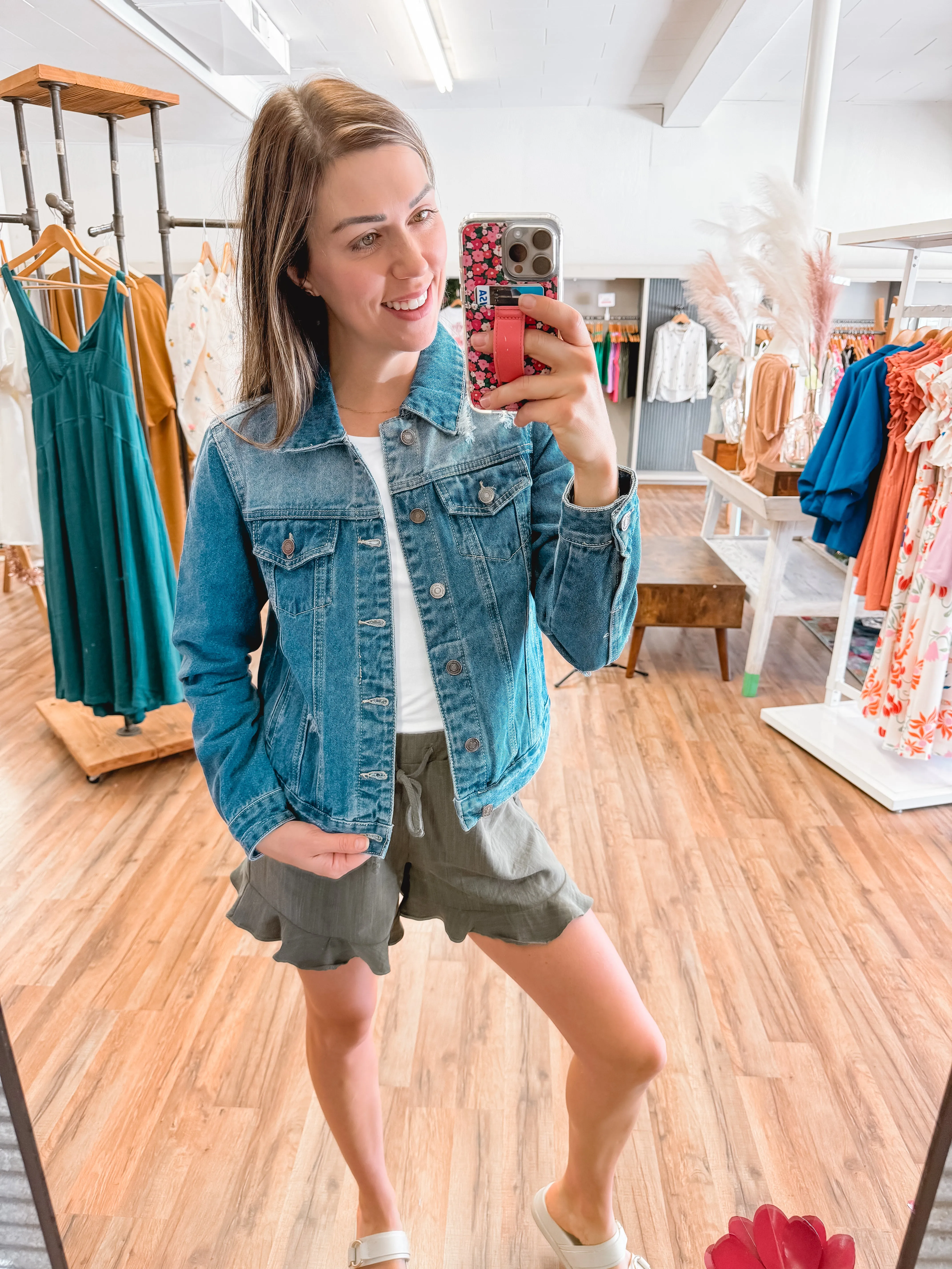 Kancan Distressed Denim Jacket