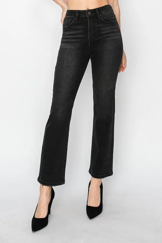 KELSEY CROPPED STRAIGHT LEG DENIM