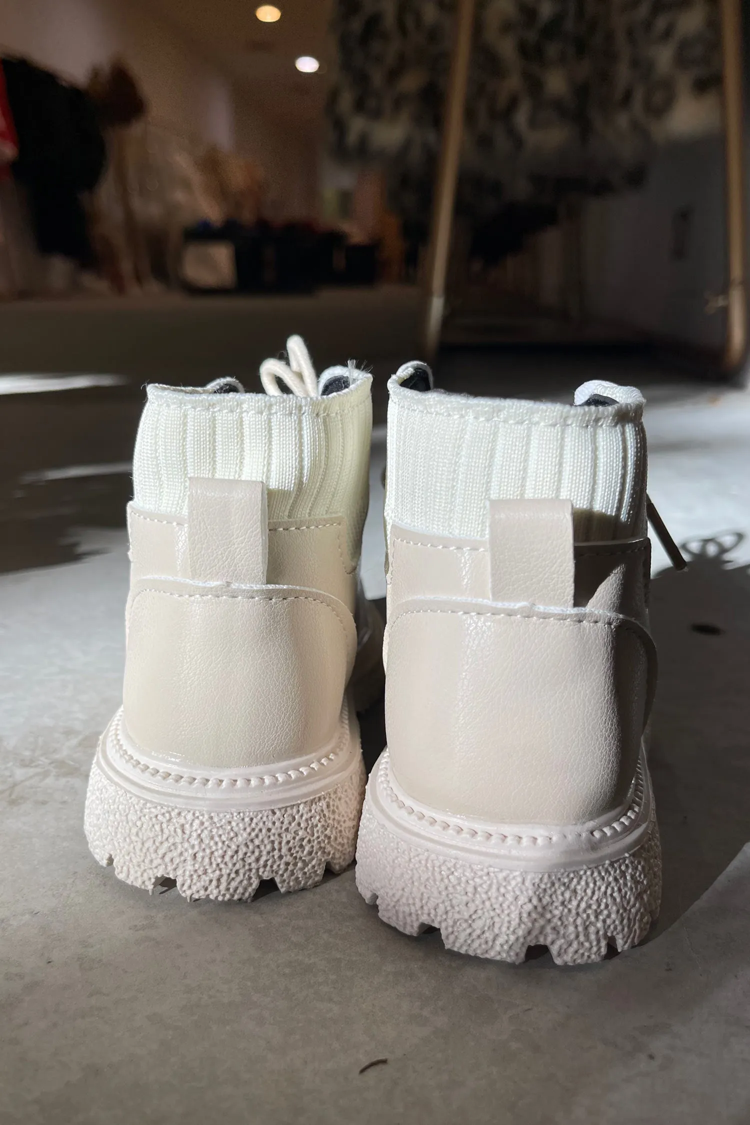 Kids Desert Boots in Sand