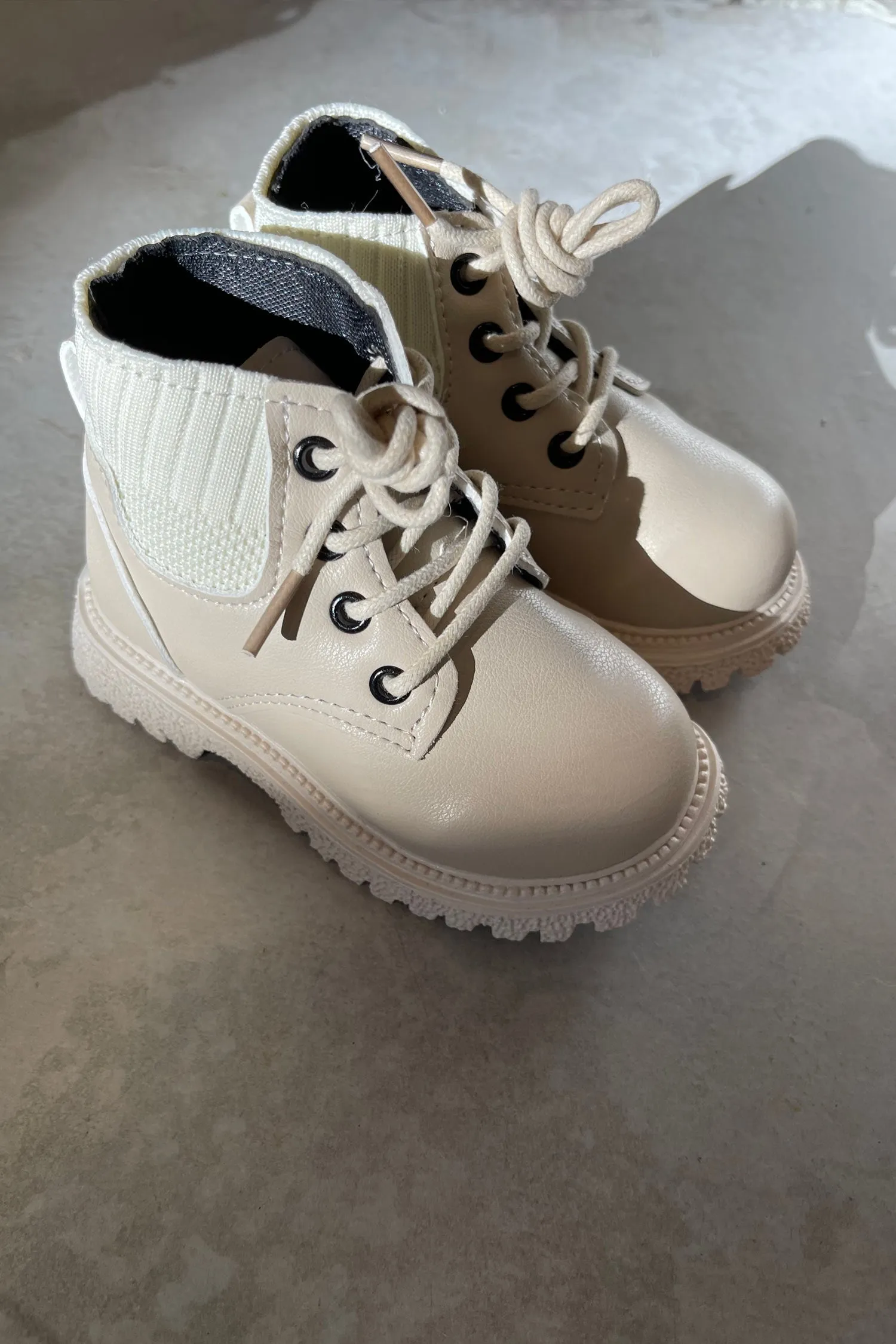 Kids Desert Boots in Sand