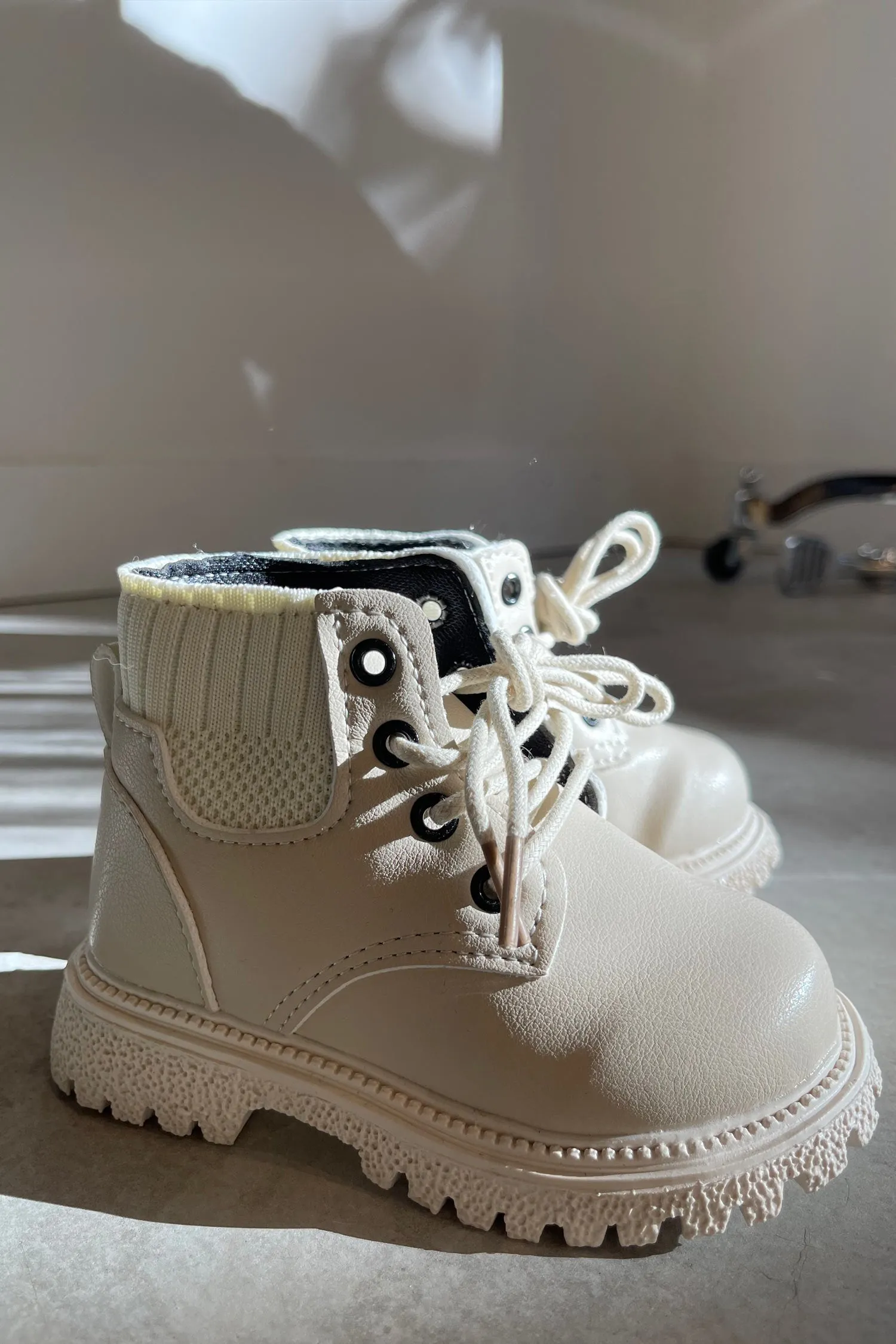 Kids Desert Boots in Sand