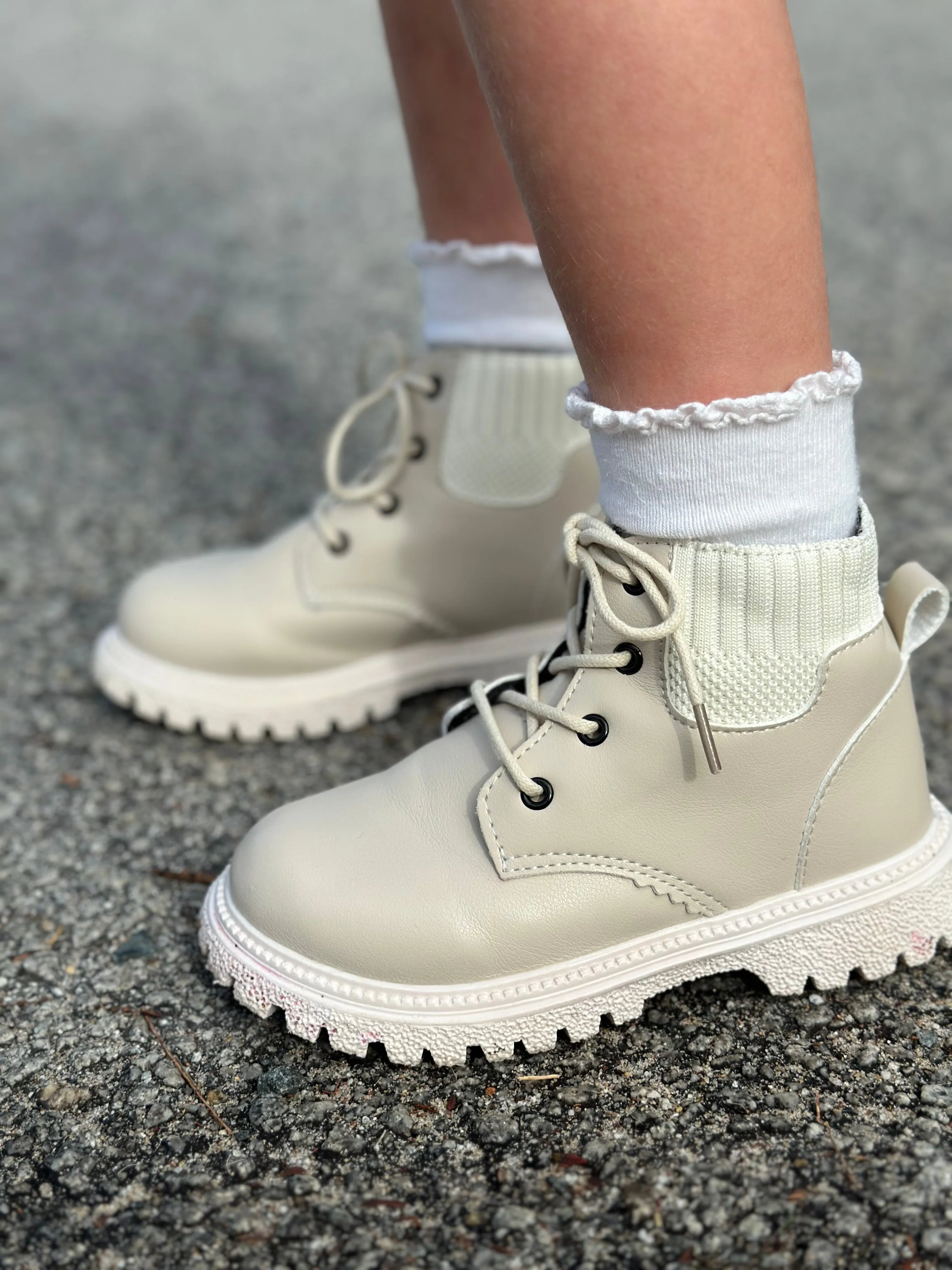Kids Desert Boots in Sand