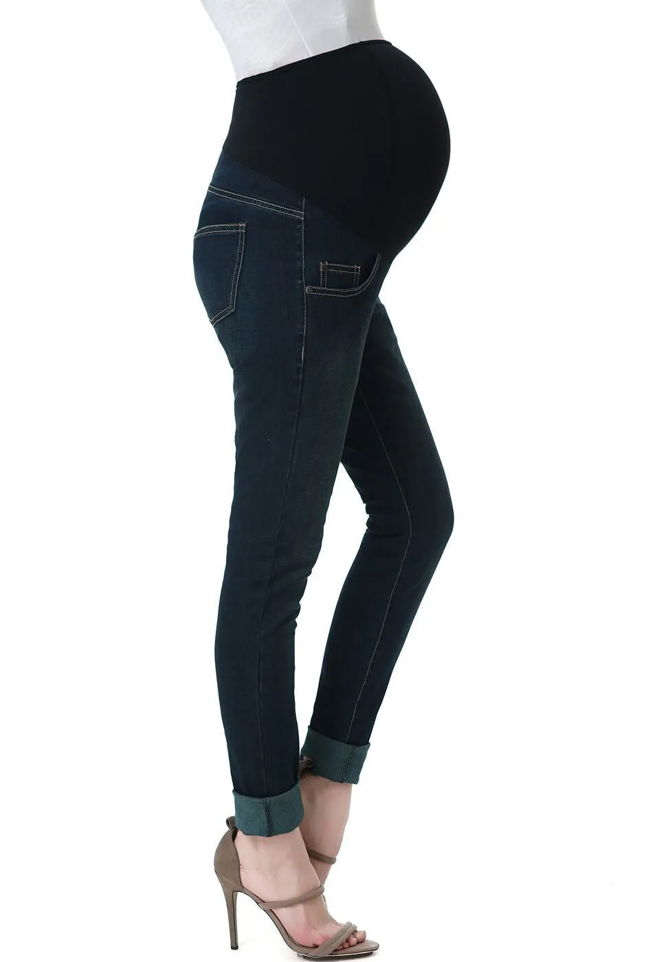Kimi   Kai Maternity "Rae" Skinny Leg Denim Jeans