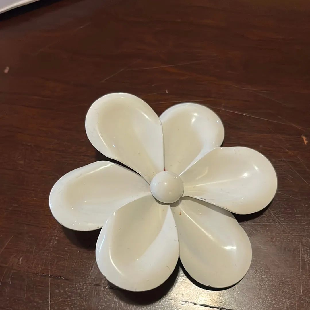 Large Vintage Enamel Flower Brooches