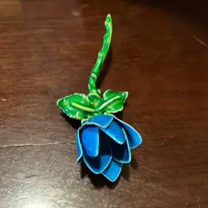 Large Vintage Enamel Flower Brooches