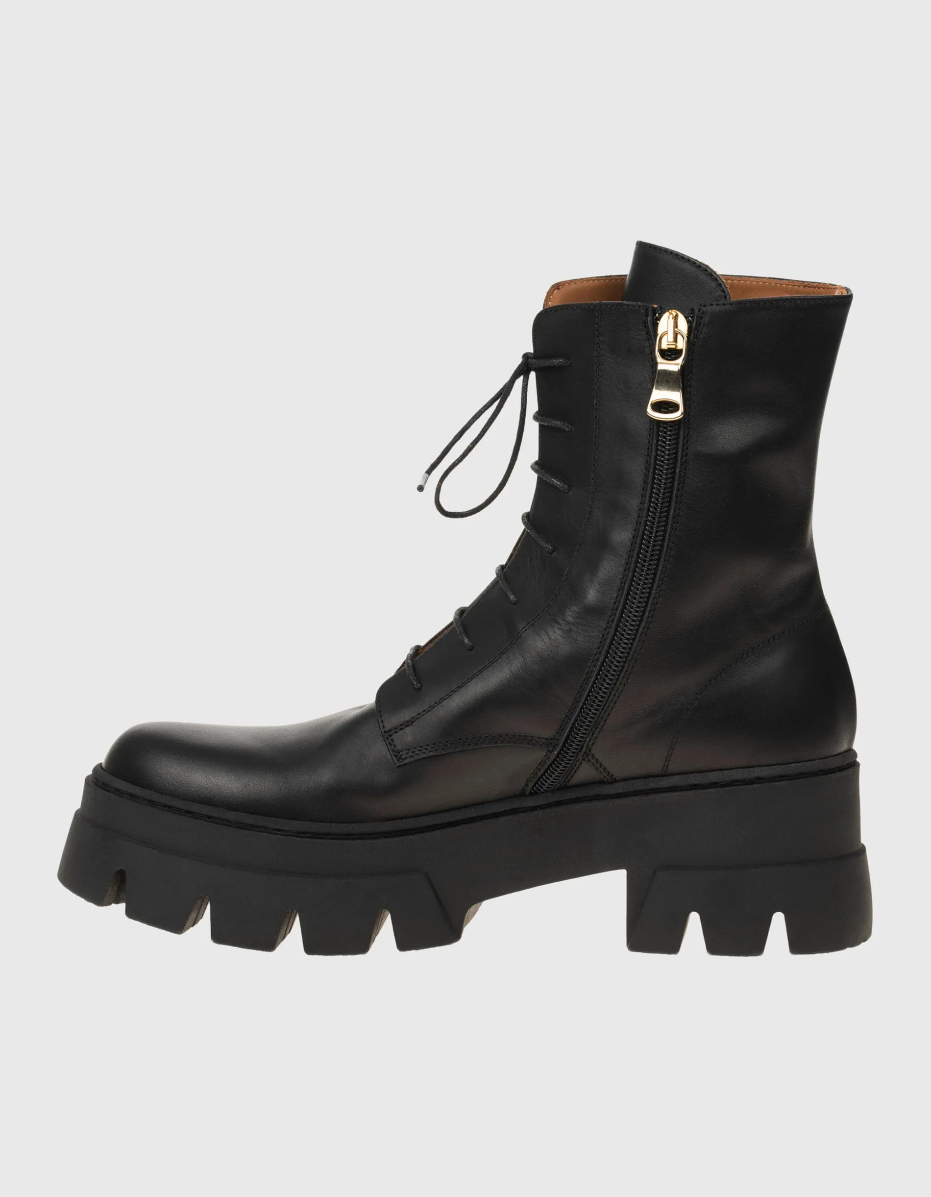 Leder-Combat Boots