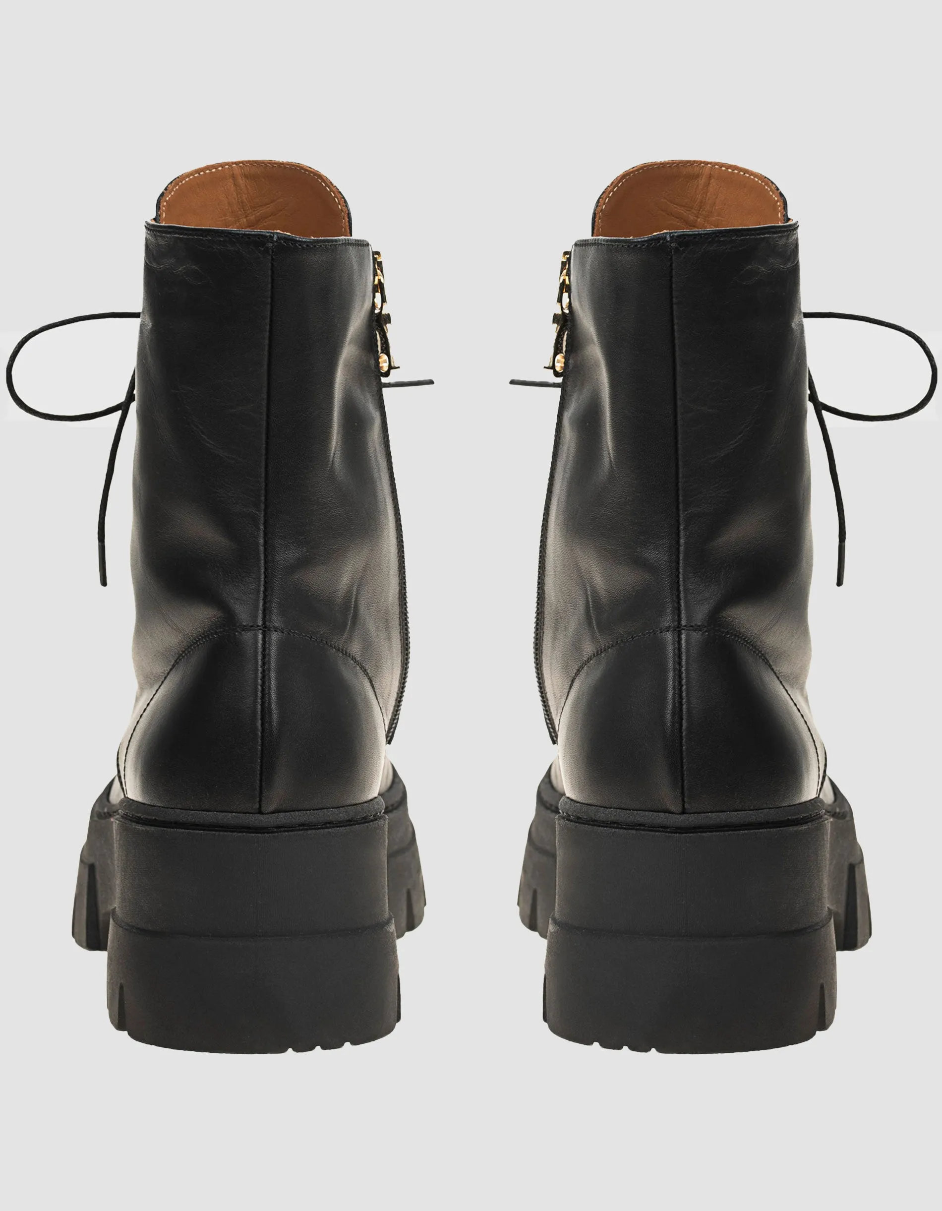 Leder-Combat Boots