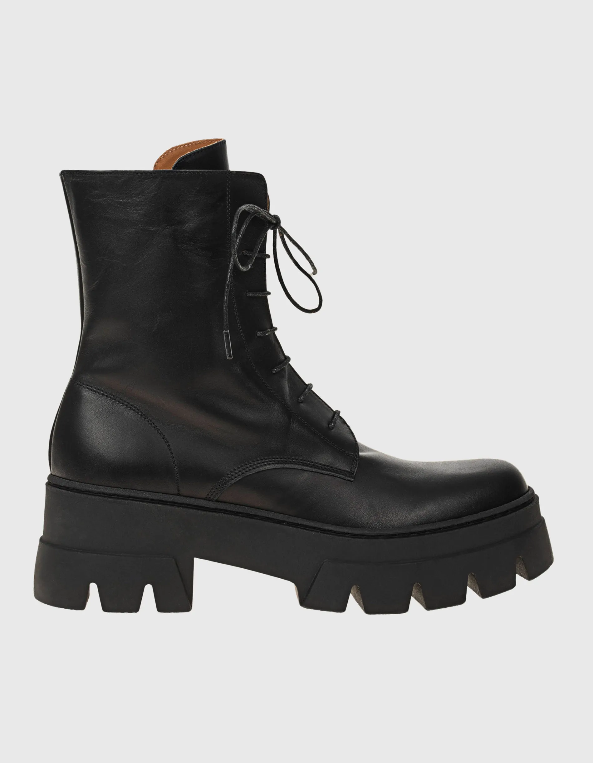 Leder-Combat Boots