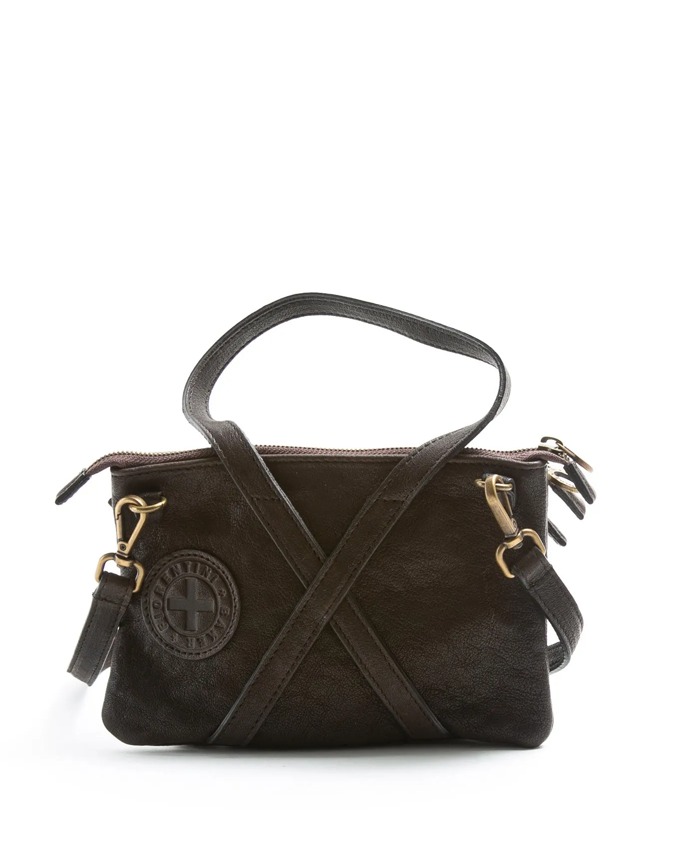 LEMA Brown Leather Crossbody Bag