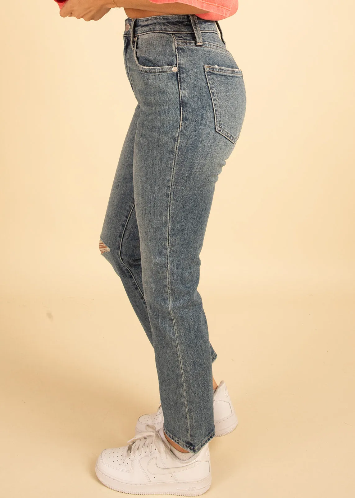 Lennon High Rise Crop Boot - Canyon Distressed