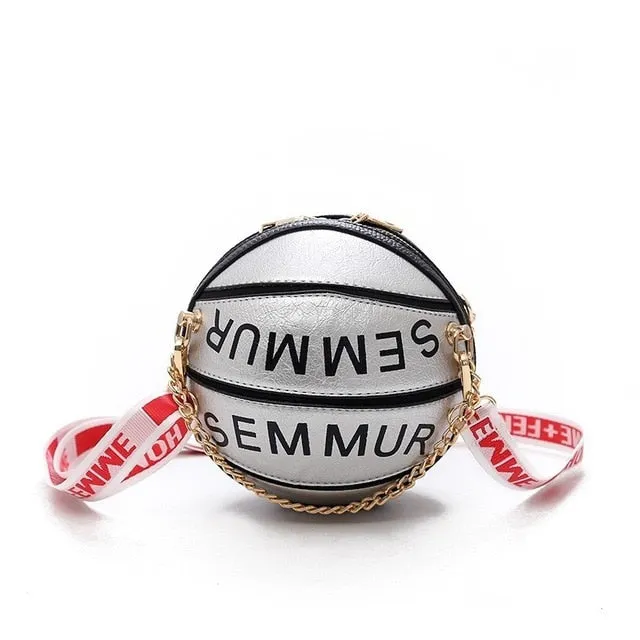 Letter Chain Basketball Bag Purse