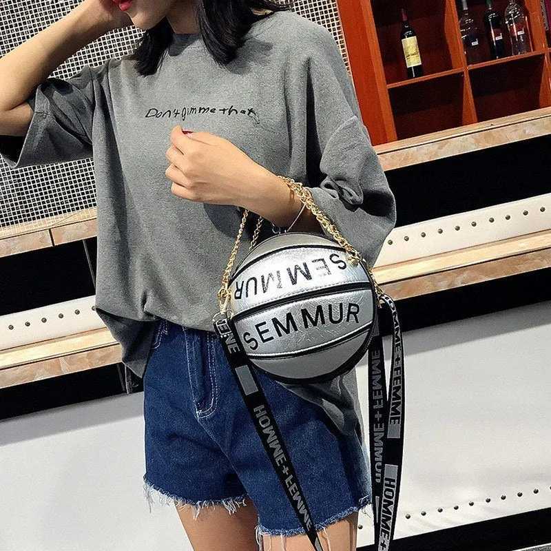 Letter Chain Basketball Bag Purse
