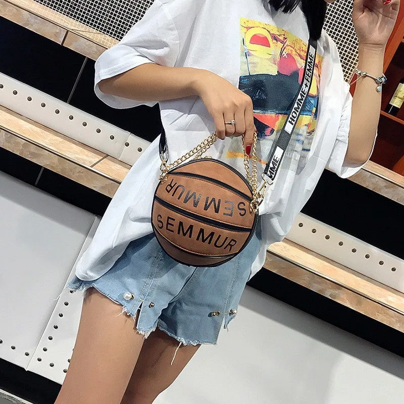 Letter Chain Basketball Bag Purse