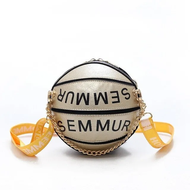 Letter Chain Basketball Bag Purse