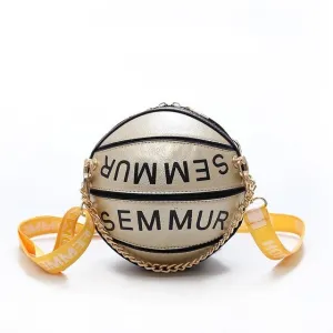 Letter Chain Basketball Bag Purse