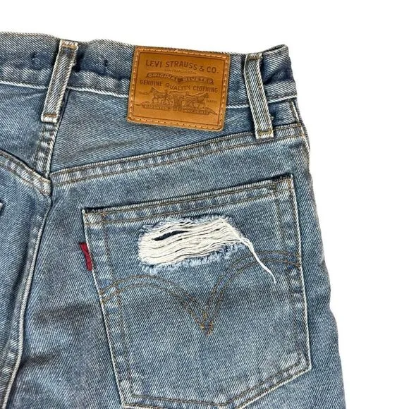 Levi’s 501 Wedgie Distressed Denim Shorts
