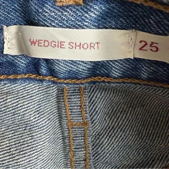 Levi’s 501 Wedgie Distressed Denim Shorts