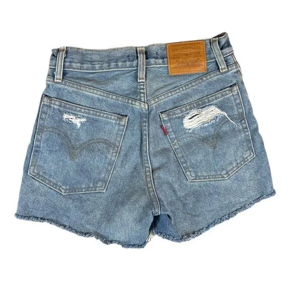 Levi’s 501 Wedgie Distressed Denim Shorts