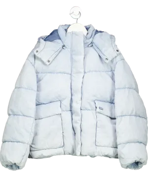 levis Blue Western Short Bubble Puffer UK L