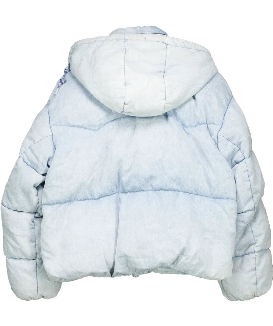 levis Blue Western Short Bubble Puffer UK L