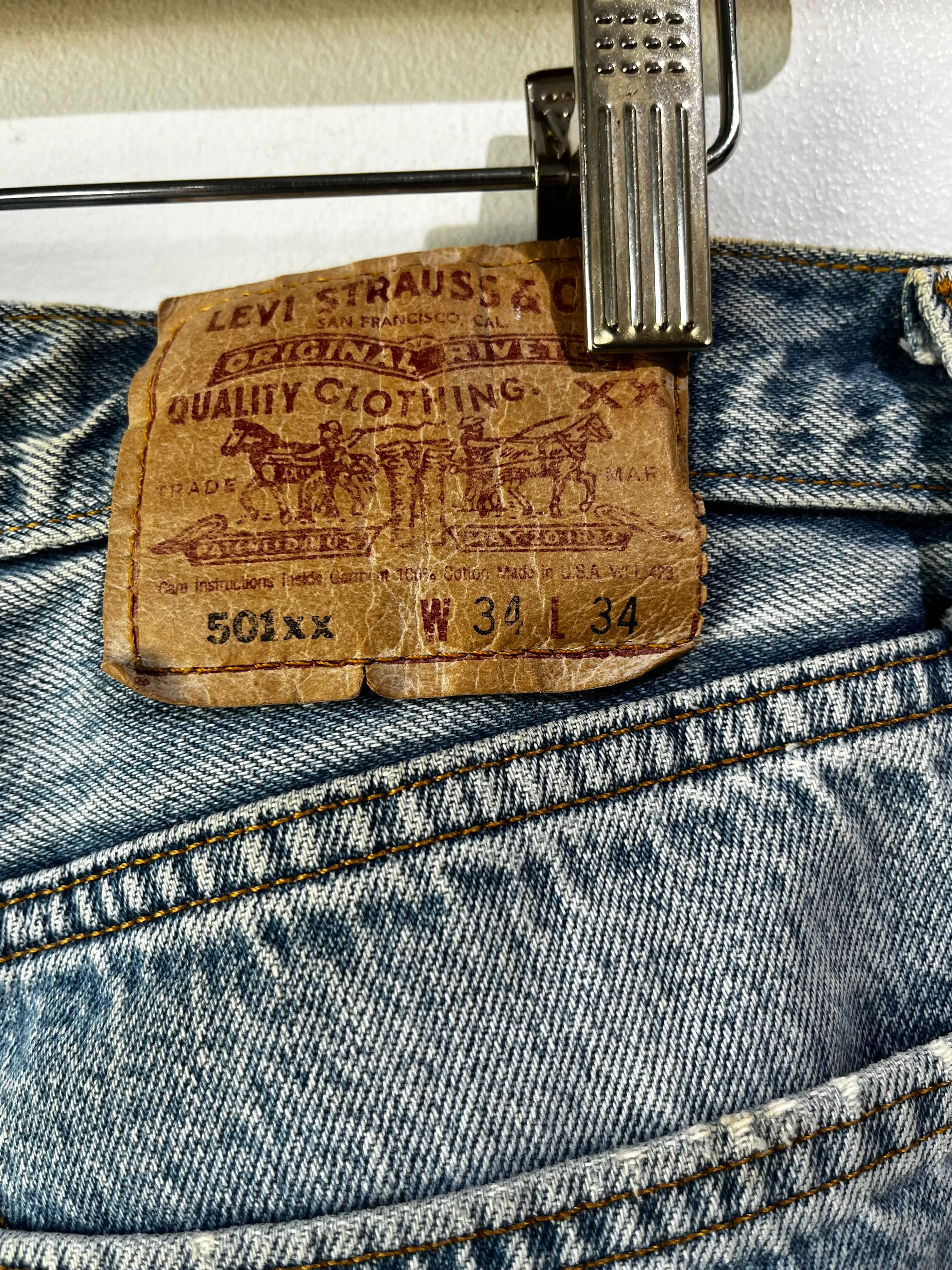 Levi's Distressed 501 Jeans 34X34