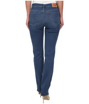 *Levi's Womens 314 0002 Shaping Worn Blue Denim Jeans Size 28 X 32