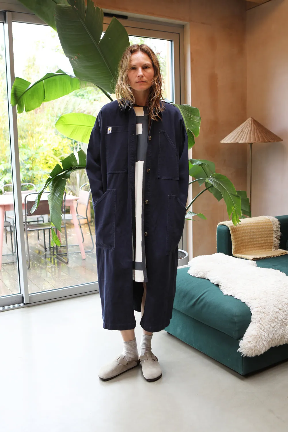 L.F.Markey Emery Trench Coat Navy