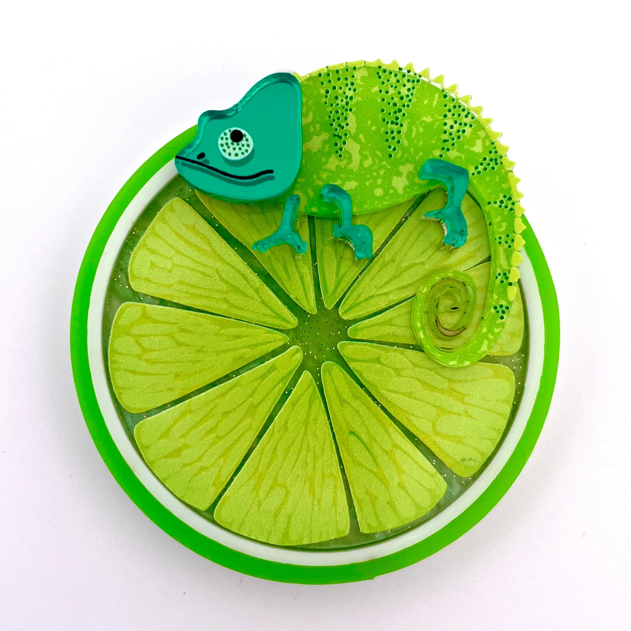 Lime - Brooch