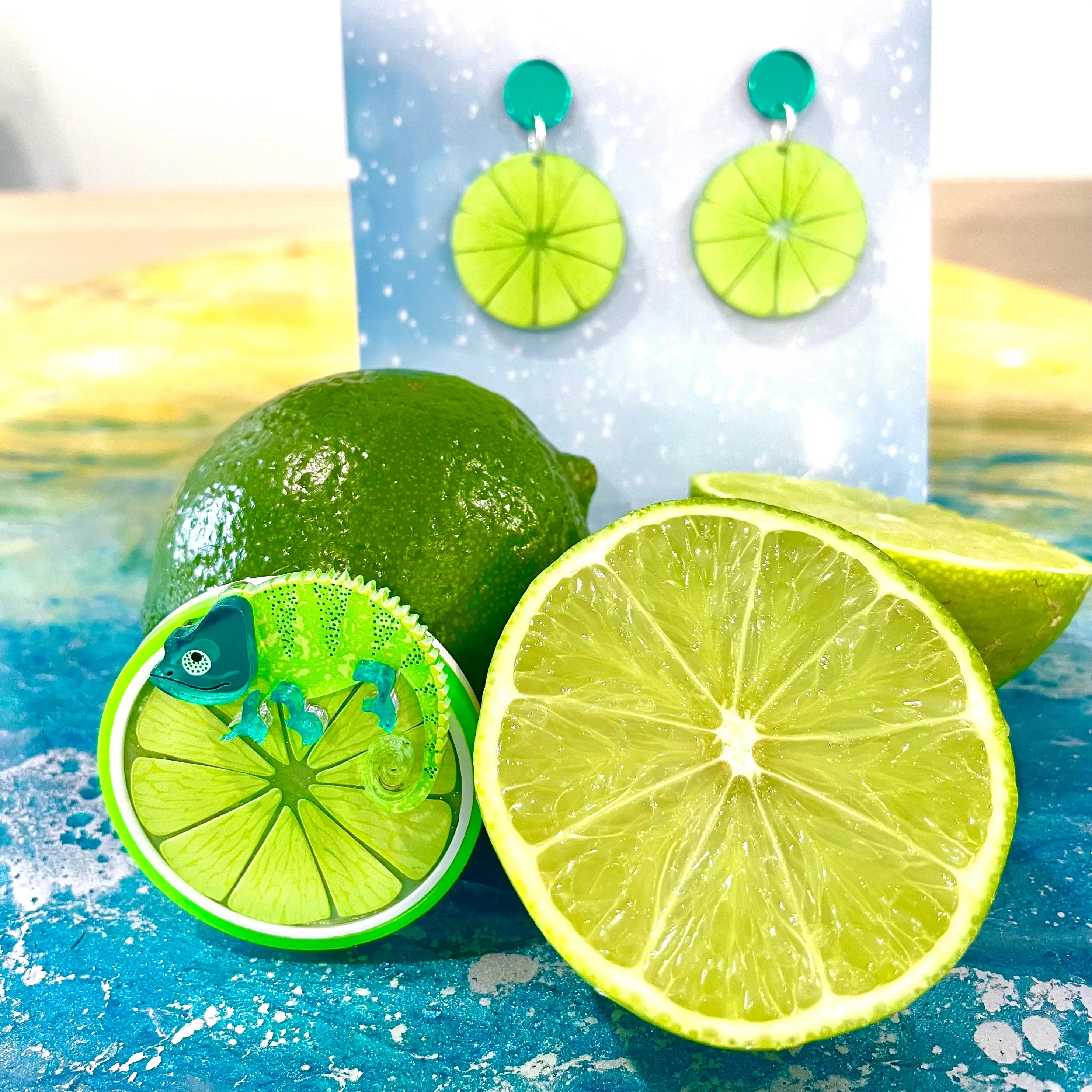 Lime - Brooch