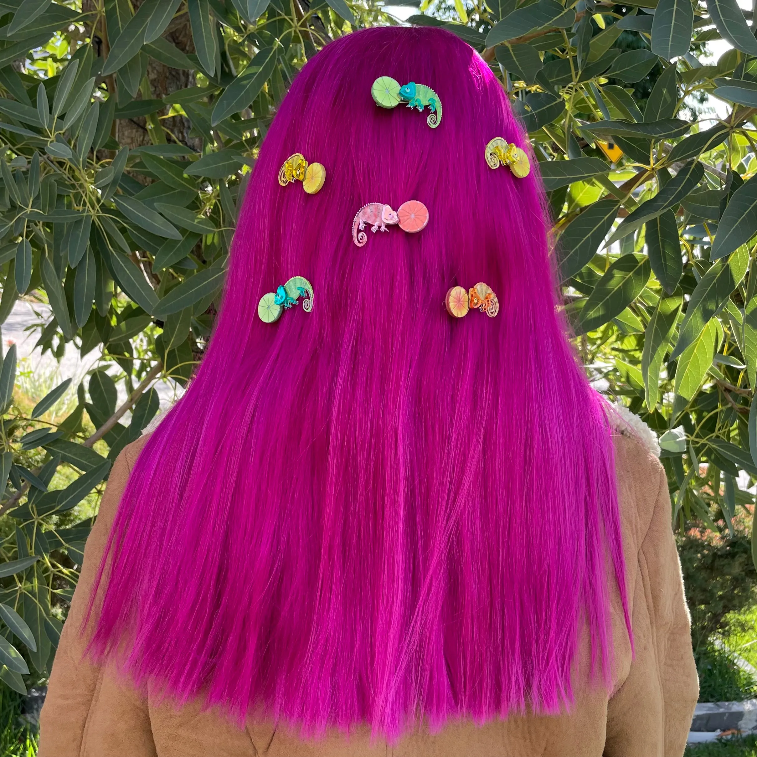 Lime - hair clip