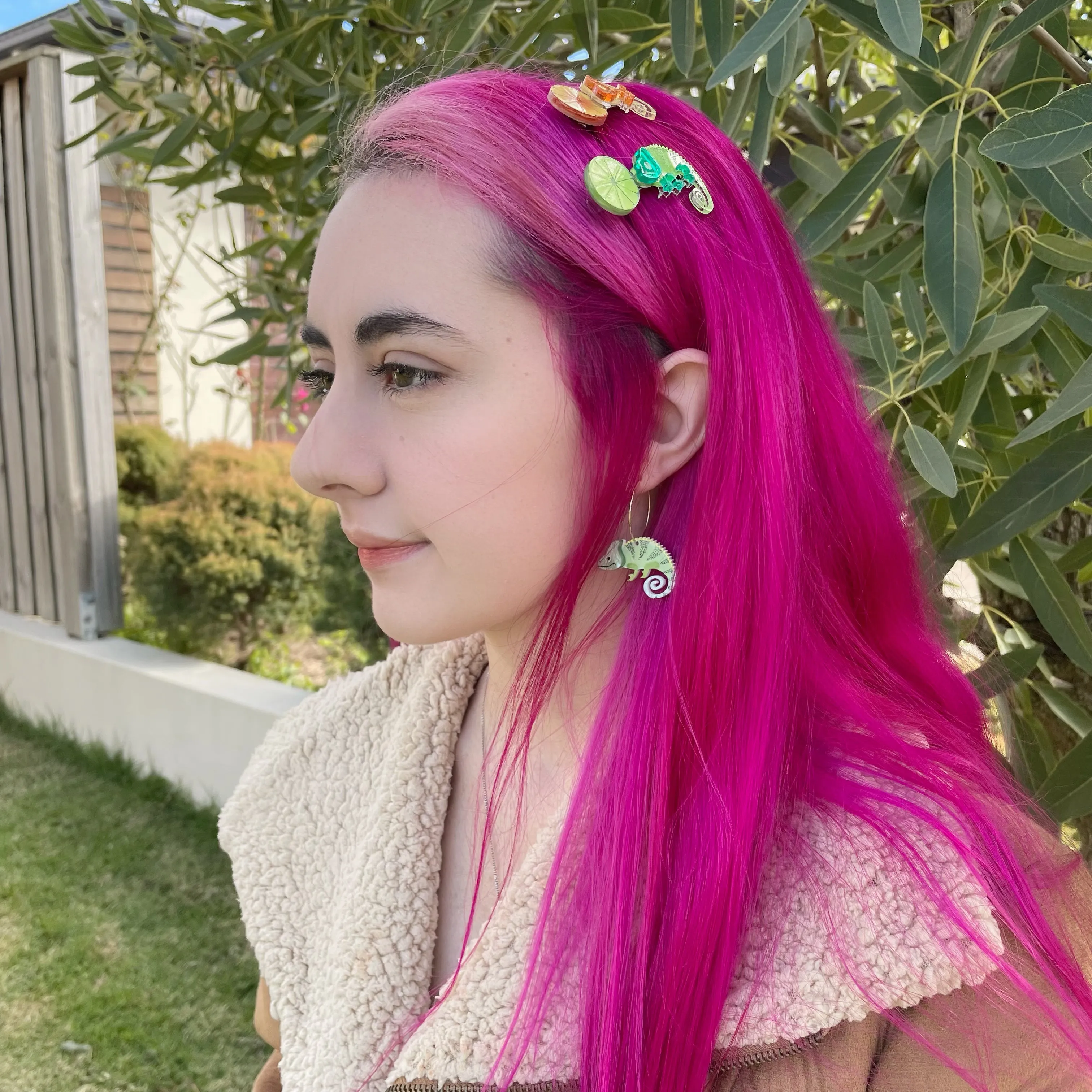 Lime - hair clip