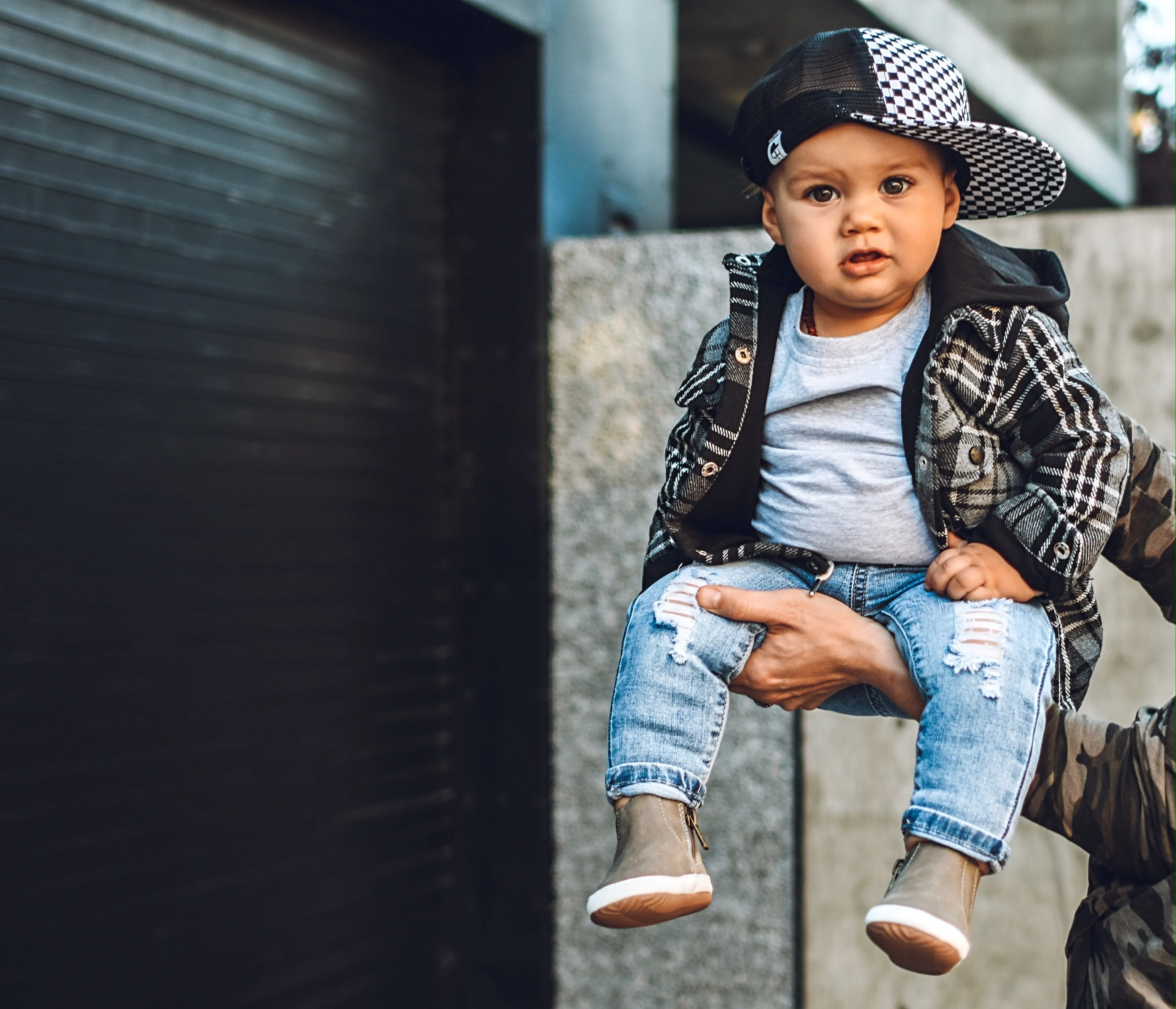 Little Bipsy Distressed Denim - Light Wash
